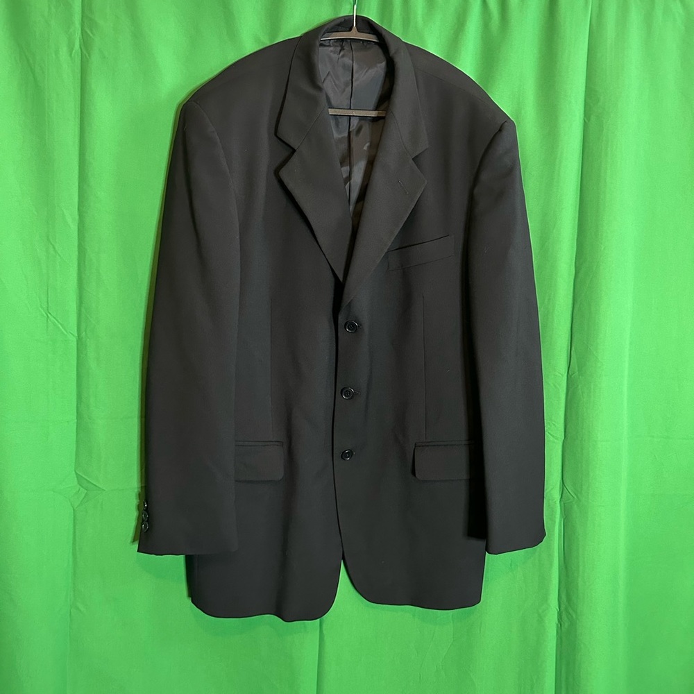 FABIO INGHIRAMI navy virgin wool blazer Italy